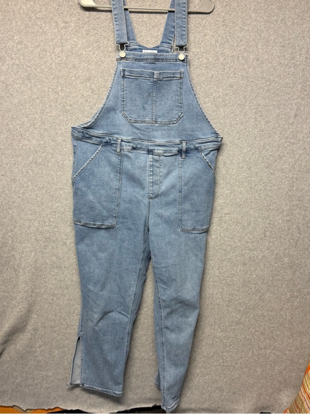 Ava And Viv Overalls Women’s Size 16W Side Zip Pockets Straps